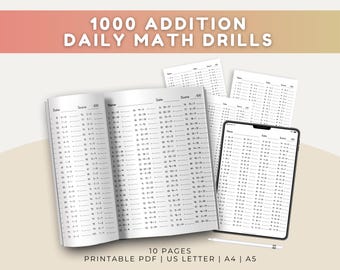 Single Double Digit Addition Printable Math Drills Practice Additional Worksheet Counting 1 to 100 Beginning Advanced Classroom Teacher Exam