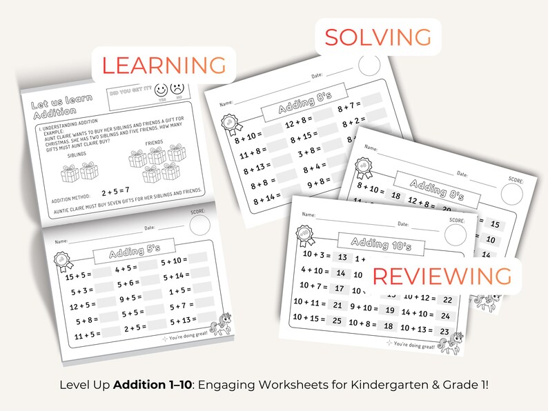 Addition Subtraction Multiplication Division Math Worksheet Bundle ...