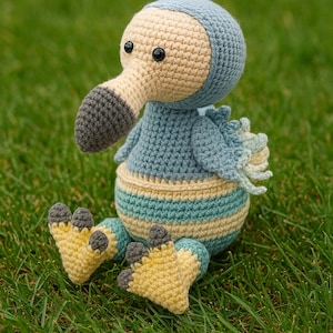 Amigurumi Dodo Crochet Pattern PDF – Easy DIY Plush Bird Toy Tutorial – Handmade Stuffed Animal Digital Download