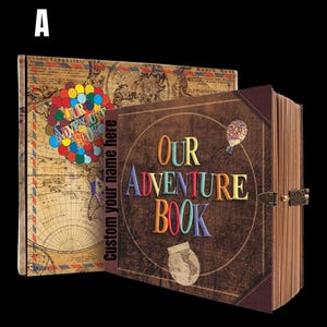 Personalizza il nostro libro di avventure da 146 pagine, album fotografico per matrimoni, libro dei ricordi, album retrò in carta kraft, album fotografico fai da te, regalo per coppia