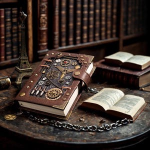 Personalisiertes Lederbuch: Skizzenbuch, Notizbuch & Buch-Ecke