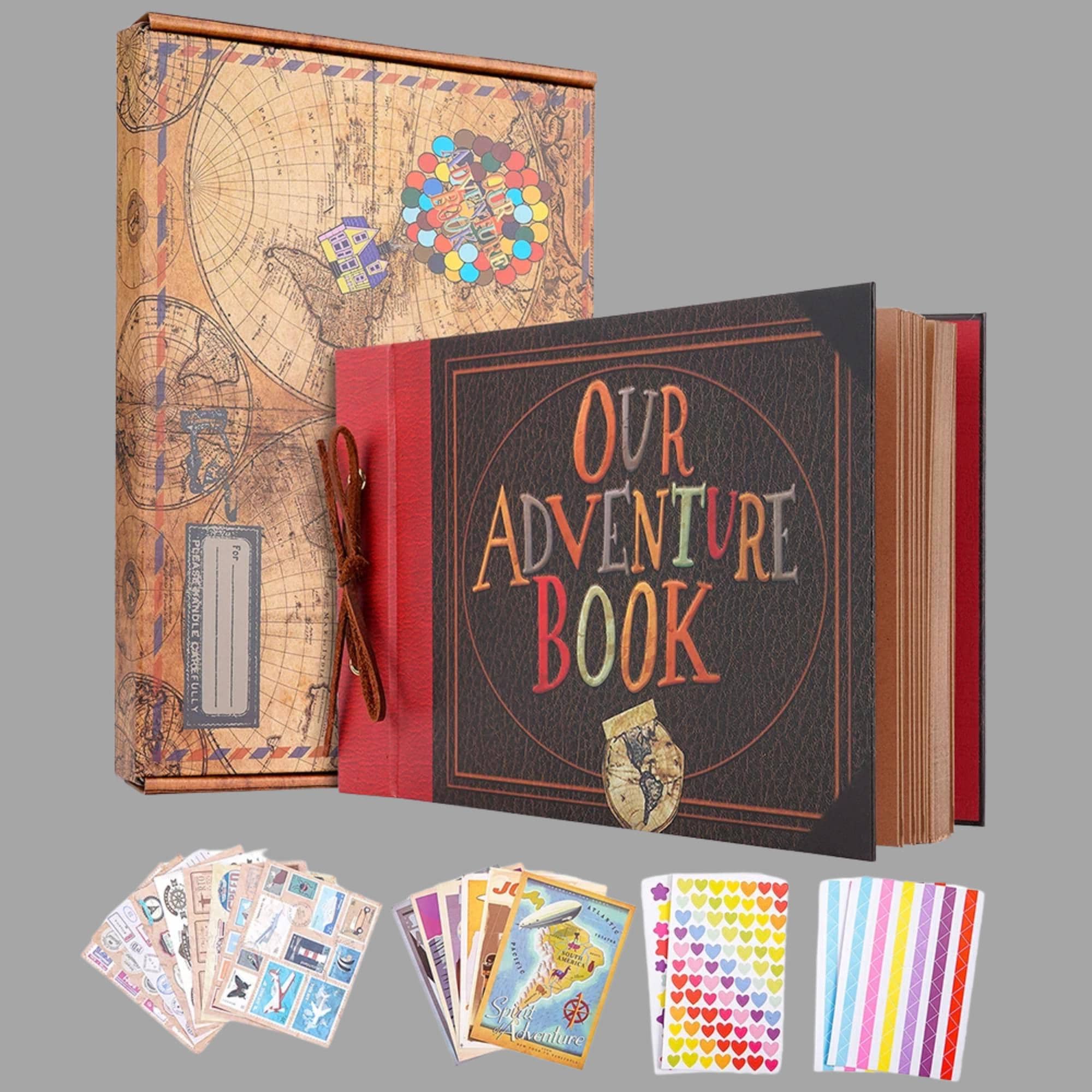 Custom Adventure Book Guest Book: 40 Page DIY Scrapbook