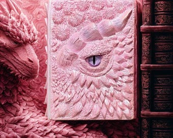 3D Printed Dragon Eye Book: Mythical Embossed Tome