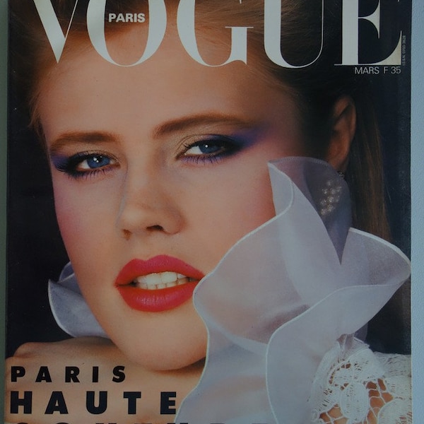 VOGUE Paris March 1983, Couture Collections Special Issue, Versace, Horst, Eric Boman