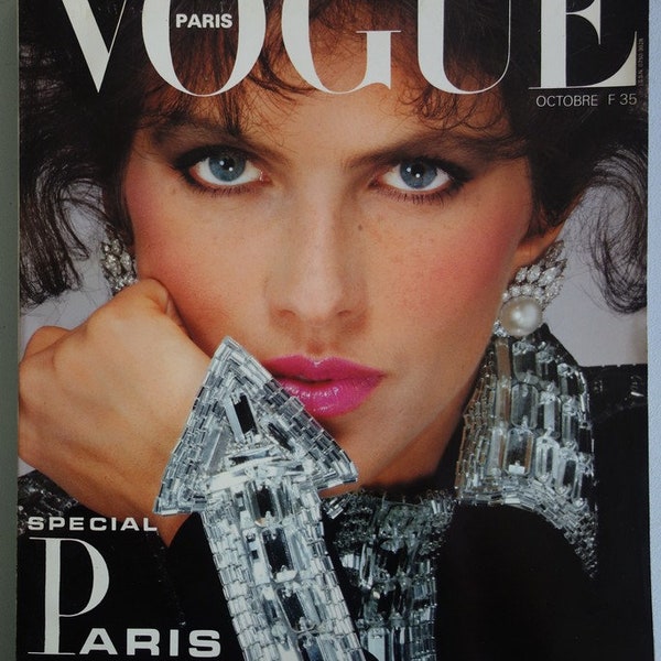 VOGUE Paris October 1983 Ready to Wear Collections Special Issue, Catherine Deneuve, C Rampling, Versace, Alaia