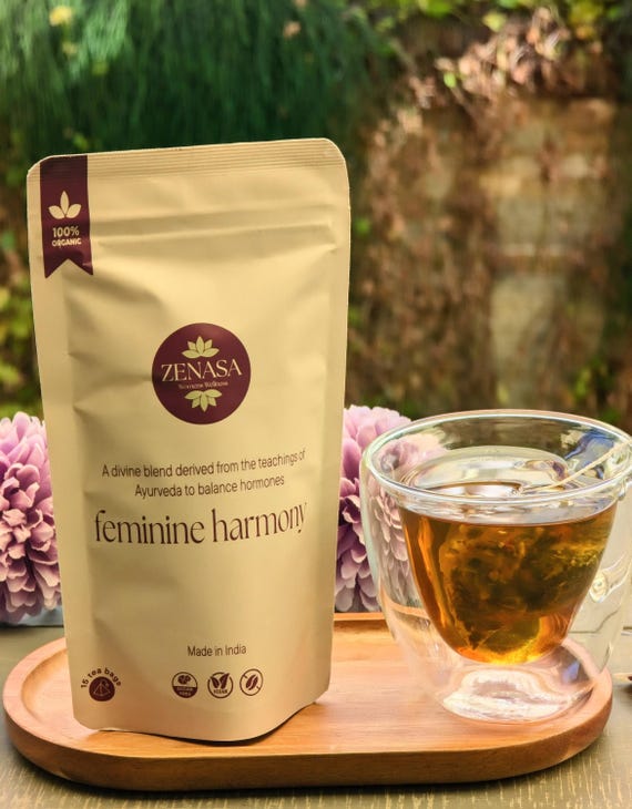 Feminine Harmony Ayurvedic Tea | Natural PMS Support | 17 Powerful Herbs