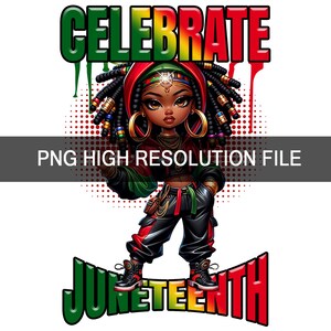 Art numérique Célébration du 17 juin | Célébration du 17 juin | femme noire | Liberté | Art numérique | Ambiance festive du 17 juin | Dents de juin