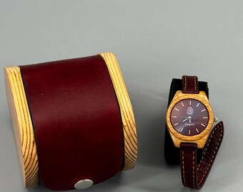 Handmade Wood Watch – Unisex Wooden Timepiece – Personalized Gift for Him or Her – Eco-Friendly Watch