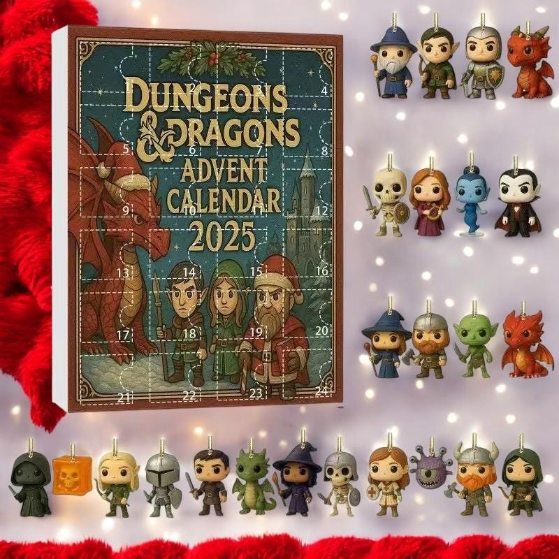 Discover DnD Game Advent Calendar 2025, 24 Days of Sensory Surprises, Christmas Gift For Kids