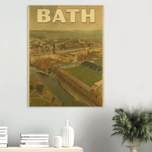 Póster clásico de papel mate para baño