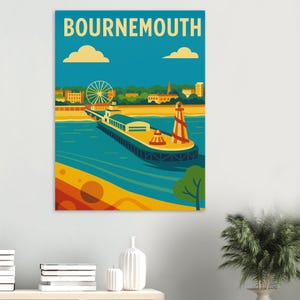Bournemouth - Póster clásico en papel mate