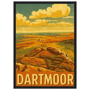 Dartmoor, Devon - Wooden Framed Poster