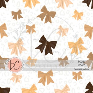 Leopard Bows WHITE Seamless Pattern File with bows and leopard print Instant digital download 300dpi Fabric Papers Vinyl sublimation PNG