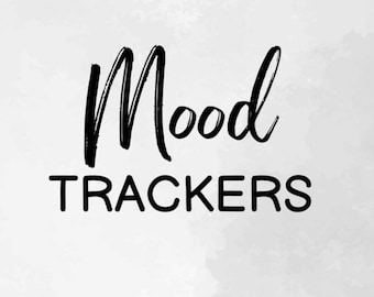 Moods Tracker Planner | Digital Mood Journal | Stress & Anxiety Trackers + Daily Emotional Check-Ins