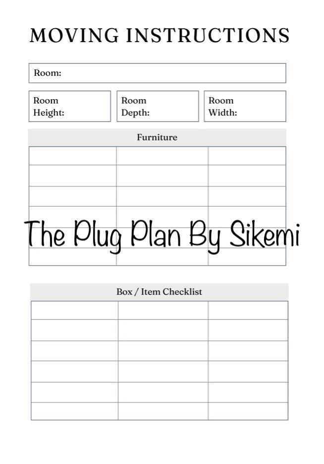 Picture of Relocation Planner | Moving Checklist + Home Hunting Wishlist + Budget ...