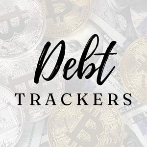 Planificador de seguimiento de deudas / Liquidación de tarjetas de crédito y organizador de 52 semanas