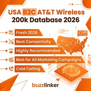 USA B2C AT&T Wireless 200k-databas 2026 | USA B2C-databas | Mobilitetsleads 2026 | B2C-leads