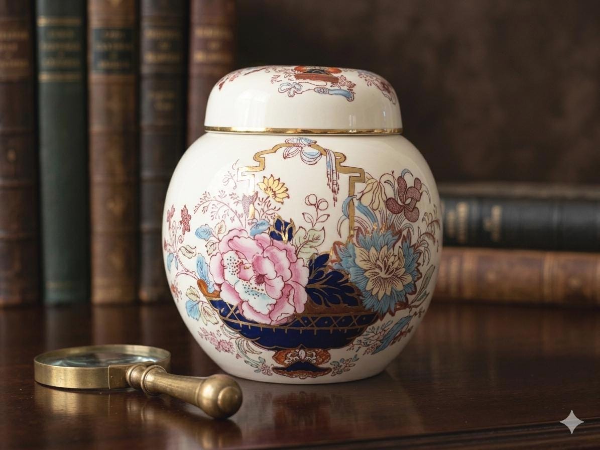 Vintage English Tea Caddy - Etsy