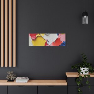 Bunte abstrakte Leinwand: Modernes Wohnaccessoire Bild 6