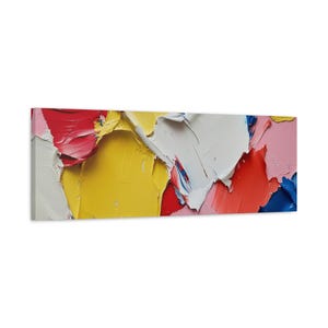 Bunte abstrakte Leinwand: Modernes Wohnaccessoire Bild 4
