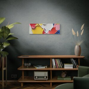 Bunte abstrakte Leinwand: Modernes Wohnaccessoire Bild 9