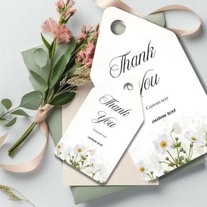 Personalisierte Dankeschön Geschenkanhänger für Hochzeiten, Geburtstag, Brautparty, Babyparty