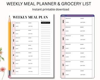 weekly meal planner printable,Weekly Meal Template,weekly meal template,weekly meal planning,weekly meal plan printable,Weekly Meal Planning