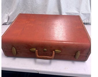 Vintage Samsonite Brown Suitcase 24" Hard Case Luggage Retro Decor Mid Century