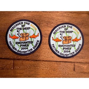 Vintage Girl Scouts 2004 Father Daughter Dance Engineering Patch Lot of 2