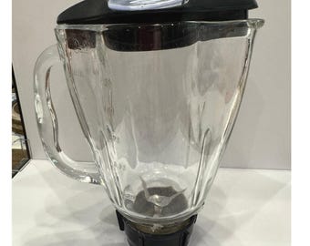 Brocca di ricambio in vetro per frullatore Osterizer Vintage da 5 tazze con coperchio e lama