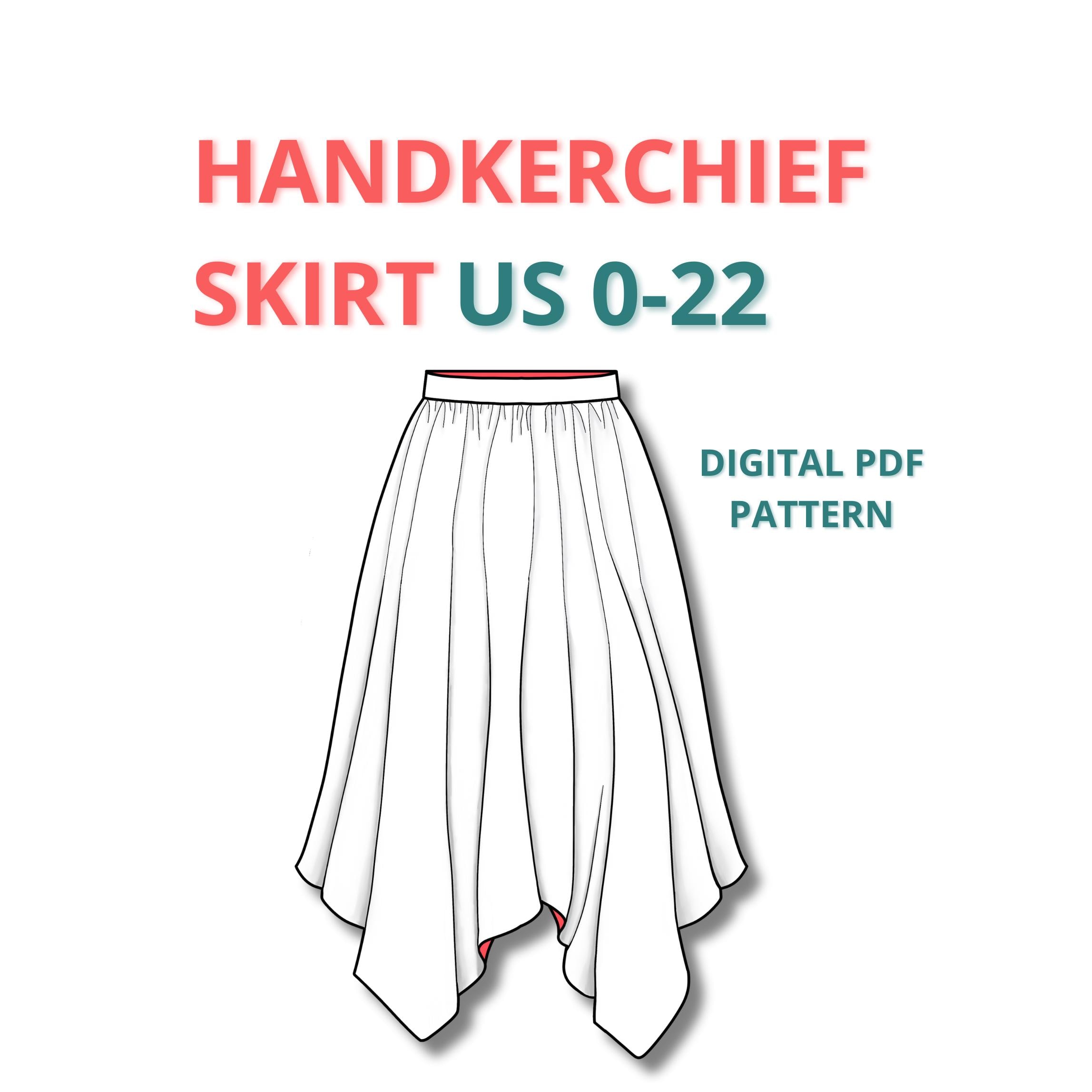 Asymmetrical Mini Skirt Sewing Pattern