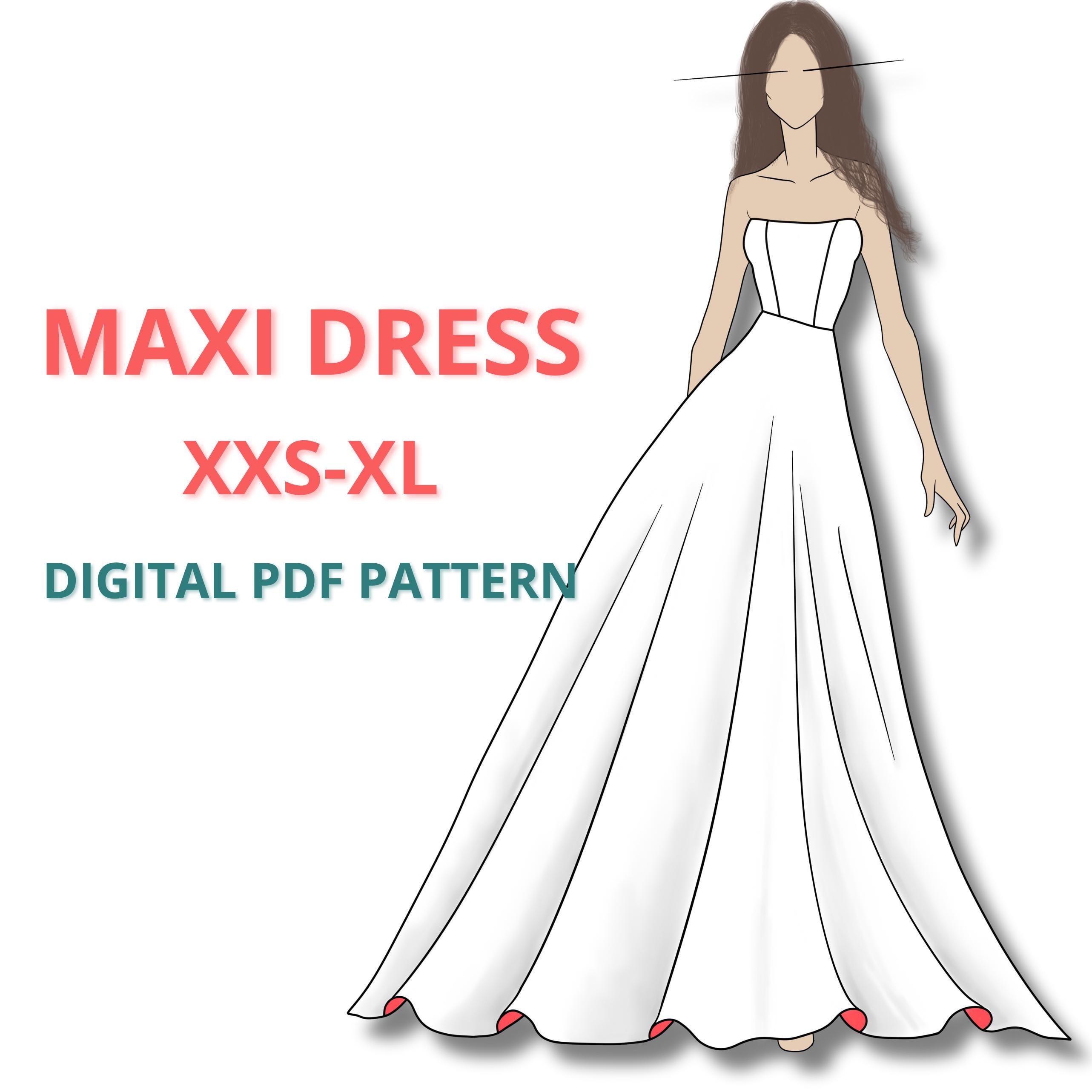 A Line Maxi Dress Patterns - Etsy UK A Line Maxi Dress Patterns - Etsy UK