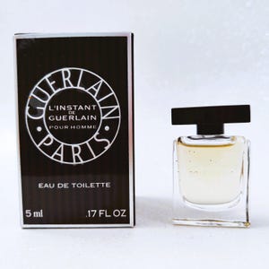 Guerlain L'Instant Pour Homme EDT .17 fl oz Mini Miniature Perfume Fragrance New