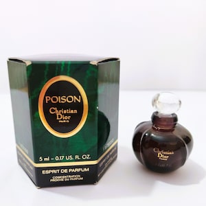 1st edition POISON by Christian Dior espirit de parfum 5 ml Box .17 fl oz perfume fragrance miniature mini