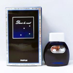 Worth Dans la Nuit 5ml Parfum Extrait 5ml .17 fl oz Mini Miniature Perfume Fragrance New