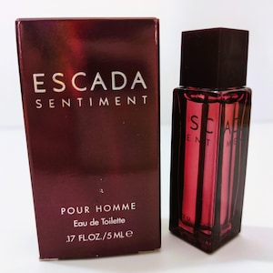 Escada Sentiment for Men 5ml EDT .17 fl oz perfume fragrance parfum miniature mini