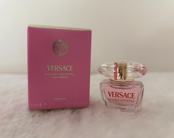 Versace Bright Crystal Parfum Extrait 5 ml Caja .17 fl oz perfume fragancia perfume miniatura mini