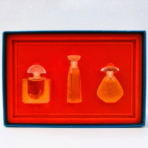 LALIQUE Les Introuvables Ultimate Collection 1992, 1994, 1995 Perfume Miniatures