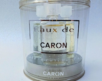 3x Eaux de Caron Forte, Fraiche & Pure 6ml .2 fl oz PERFUME FRAGANCIA parfum miniatura mini