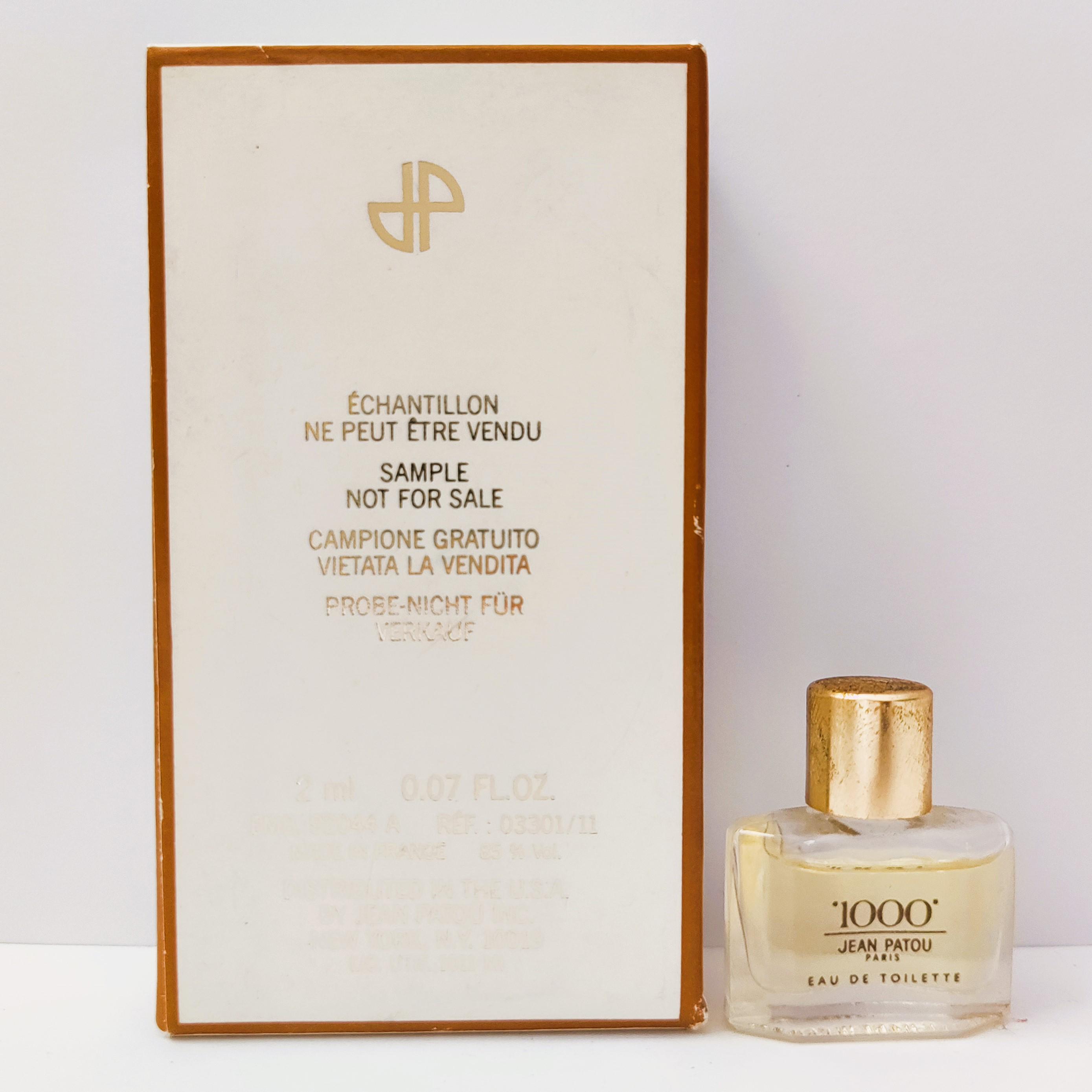 Jean Patou 1000 EDT 2 Ml Box .07 Fl Oz Perfume Fragrance Parfum