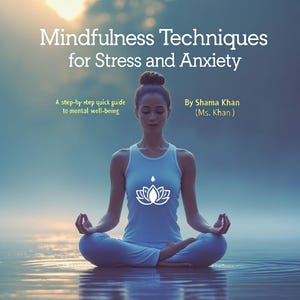 Mindfulness eBook for  Stress & Anxiety Relief eBook – Self-Help Guide, Calm Journal PDF, Mental Health Wellness Planner – Instant Download