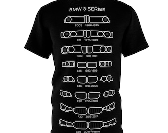 BMW 3 Series Tee Unisex Car Lover Shirt Vintage Auto Enthusiast Apparel BMW Series Tribute Gift