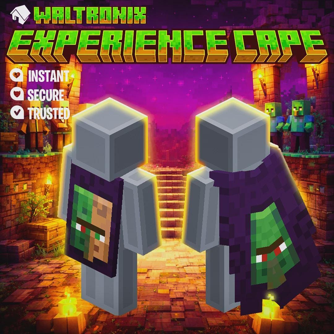 Minecraft: Experience Cape - Java & Bedrock - Etsy