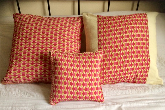 Green Hand Block Printed Cushions Hand Block Print Blanket Pillow