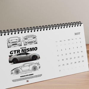 Calendario de escritorio para entusiastas de los coches JDM 2026