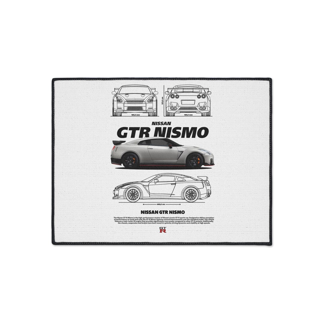 Nissan Gt R Rug Non Slip Floor Mat Nissan GTR Nismo| Durable Rug for Nismo Lovers ...