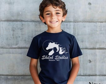 Shiloh Stables Youth Unisex Short Sleeve Tee. Bella + Canvas