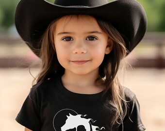 Maglietta per bambini con cavallo, maglietta per ragazzi con cavallo, equitazione, amante dei cavalli, regalo per bambini, i cavalli sono la mia terapia, i cavalli sono il mio posto felice