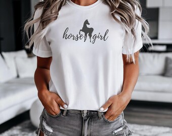 Horse girl, horse lover, gift for her, Arabian horse, horse show, riding lessons, horse shirt, horse back riding, trail riding, equestrian