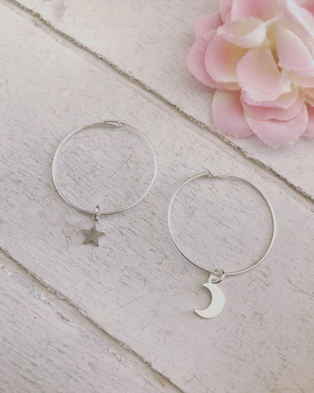Star and moon hoops Clearance
